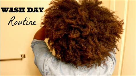 Quick And Simple Wash Day Routine For 4b4c Hair Youtube