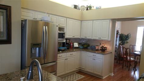 Modern Kitchen Update Done In A Solidtone Eggshell Color Modern
