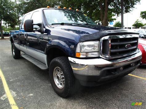 2004 True Blue Metallic Ford F250 Super Duty Xlt Crew Cab 4x4 37584474