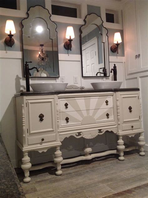 It's easier than you think to customize it and create your dream. Our antique sideboard buffet repurposed into a bathroom ...