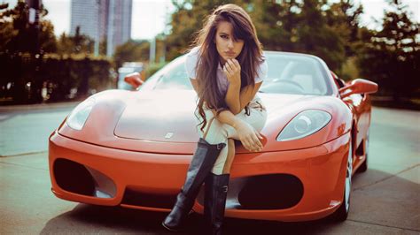 Exotic Cars And Girls Wallpaper