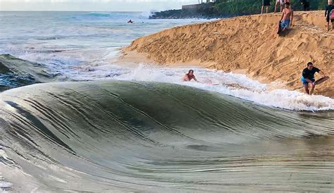 Jamie Obrien Surfs Absolutely Pumping Waimea River Wave