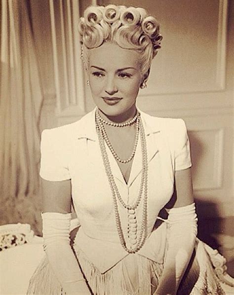 Betty Grable Vintage Hairstyles Hollywood Glamour 1940s Hairstyles
