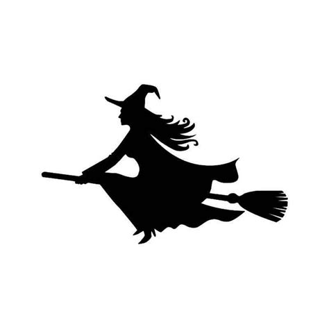 Scrapbooking Arts Du Papier 5 X Witch On Broom Silhouette Die Cuts