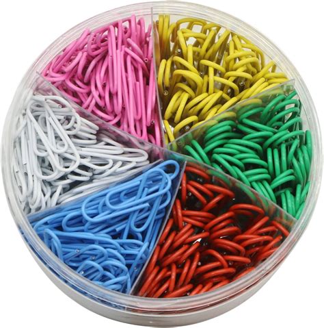 Paper Clips Pieces Colored Paperclips Medium Mm And Jumbo Sizes Mm Office Clips For