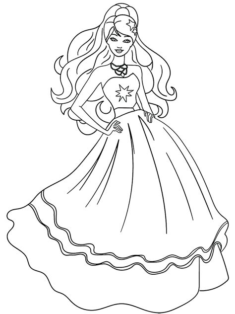 Visit Our Collection To Download Barbie Princess Coloring Pages For