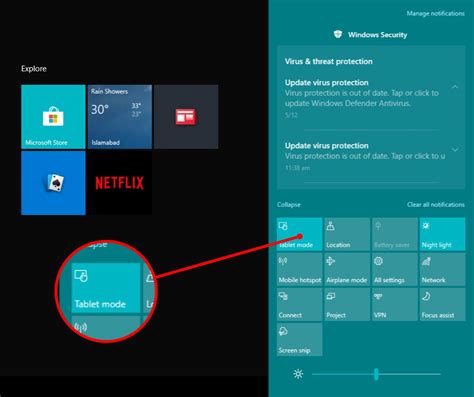 How To Customize Enable And Disable Tablet Mode On Windows 10 In 2020
