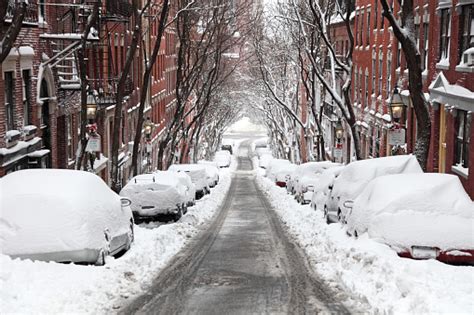 Blizzard In Boston Stock Photo Download Image Now Beacon Hill