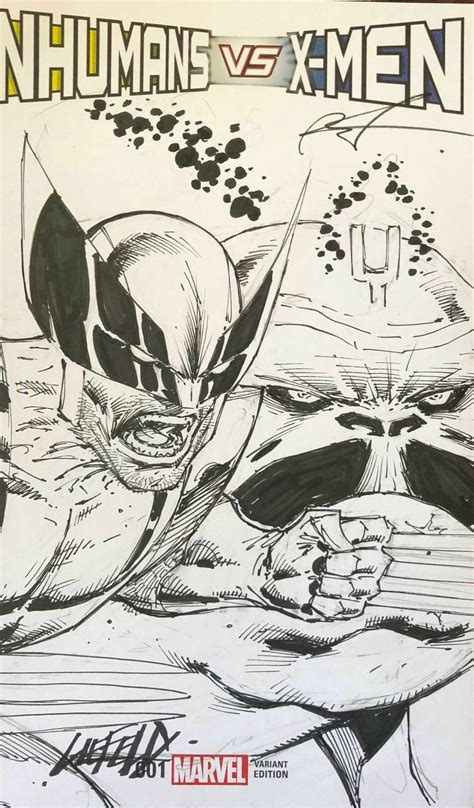 Wolverine Sketch Cover By Rob Liefeld Desenhos Herois