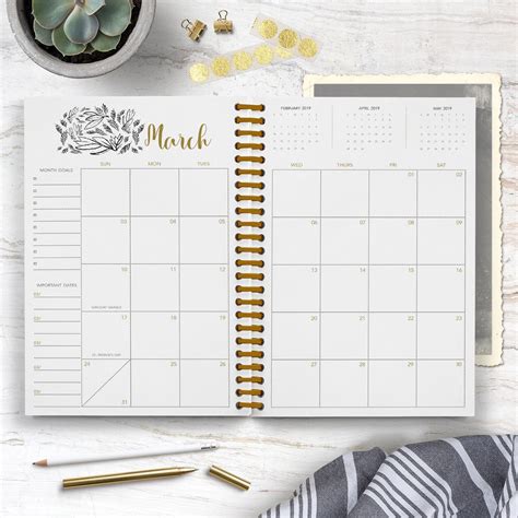 Moonlight Calendar Journal / Notebook / 2020 Monthly Calendar | Etsy