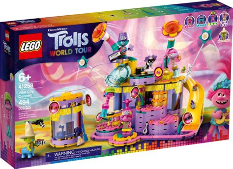 Lego 41258 Trolls Vibe City Concert Set With Poppy Branch Cooper Hickory