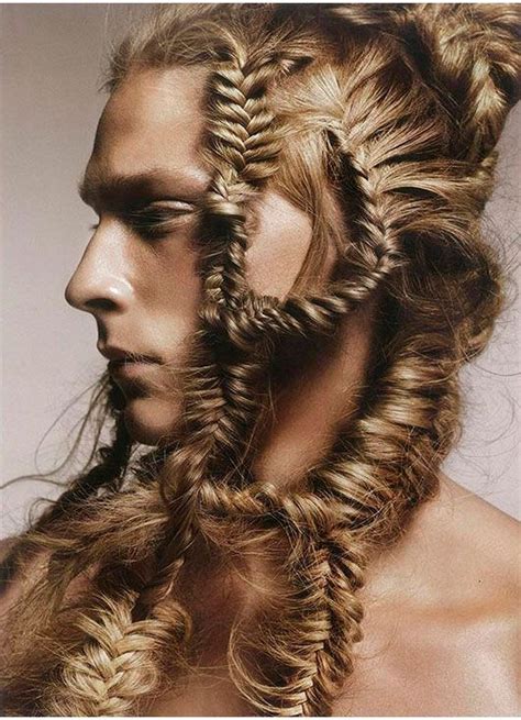 Brush out your hair and decide which side you want your braid, then split it into two even sections. Men Braid Hairstyles-20 New Braided Hairstyles Fashion for Men
