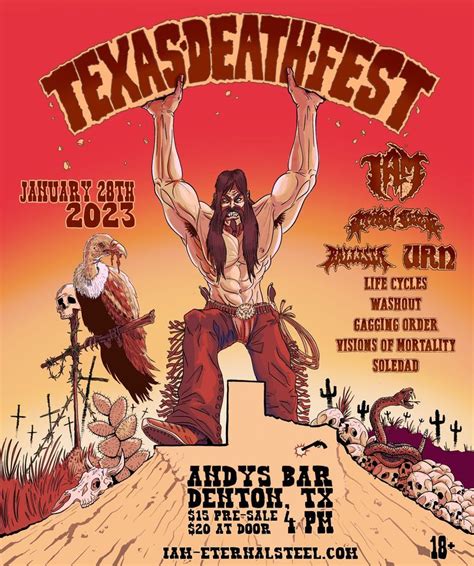 Texas Death Fest Andys Andys Bar Denton January 28 2023