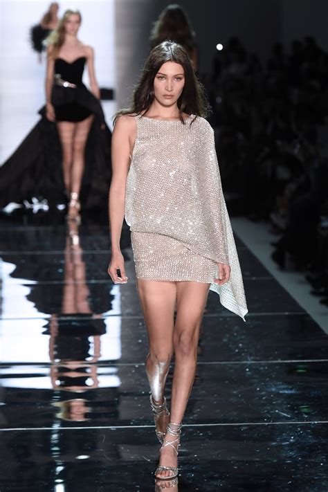 We First Saw The Dress On The Alexandre Vauthier Runway Bella Hadid