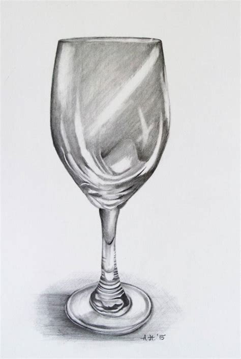 Glass Drawing Pencil Sketch Colorful Realistic Art Images Drawing