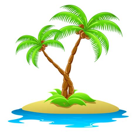 Island With Palm Tree Clipart Wikiclipart