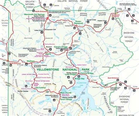 Yellowstone Park Maps Travelers Snowmobile Rentals West Yellowstone