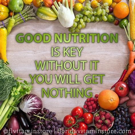 Good Nutrition Is Key Without It You Will Get Nothing Nutrition