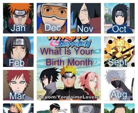 16 All The Naruto Characters Birthdays Ideas Newsclub