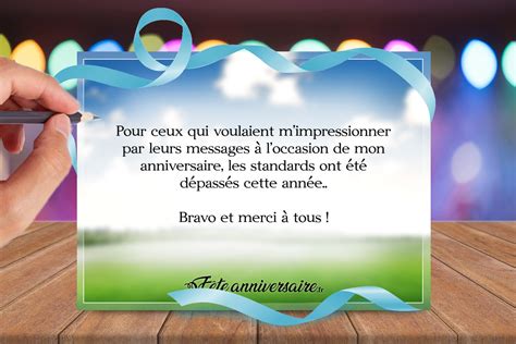 Textes Remerciements Anniversaire