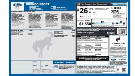 Ford Bronco Sport 2021 Tem Consumo Revelado E Faz Até 119 Kmlitro