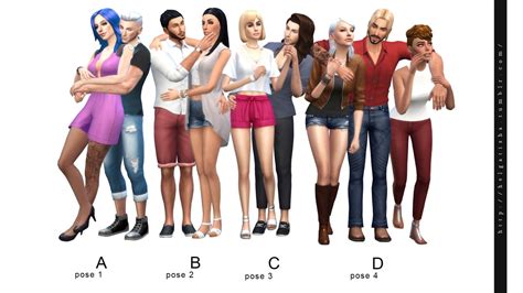 Big Group Poses Posepack Group Poses Sims 4 Sims Porn Sex Picture