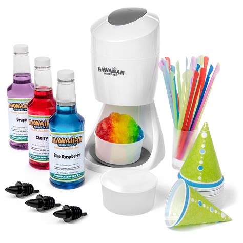 Buy Hawaiian Shaved Ice S900a Shaved Ice And Snow Cone Machine With 3 Flavor Syrup Pack And