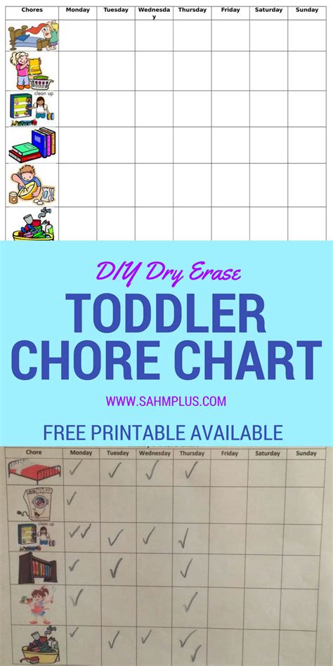 Diy Chore Chart For Toddlers 20 Diy Chore Charts For Kids Mommy