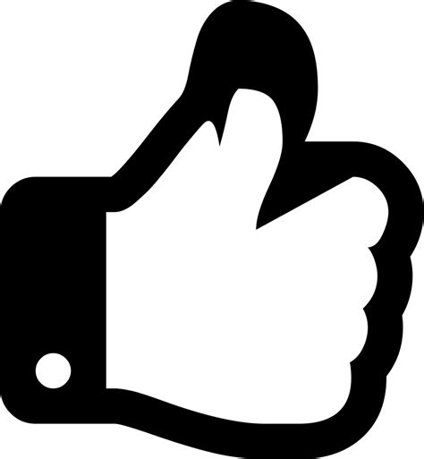 Thumbs Up Font Awesome Svg Png Icon Free Download 229474