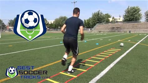 Soccer Drill With Agility Ladder Youtube