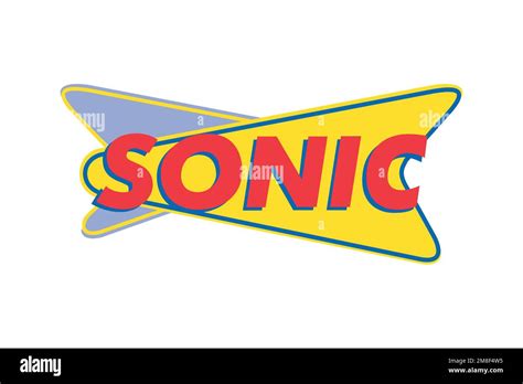 Sonic Drive In, Logo, White Background Stock Photo - Alamy
