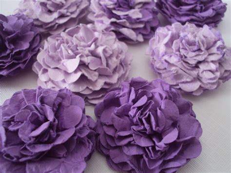 Maybe you would like to learn more about one of these? Purple Carnations Paper flowers embellishments by ...
