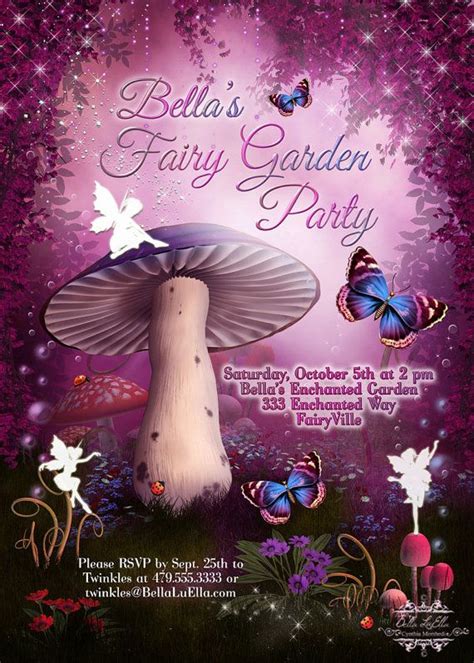 Fairy Invitation Fairy Party Invitation Birthday By Bellaluella 1200