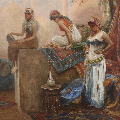 Danseuses Dans Le Souk Orientalist Painting By Fabio Fabbi Mayfair