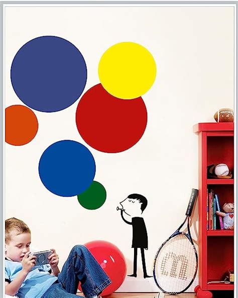 Buy Gloob Decal Style Colourful Bubbles Wall Sticker Multicolor S