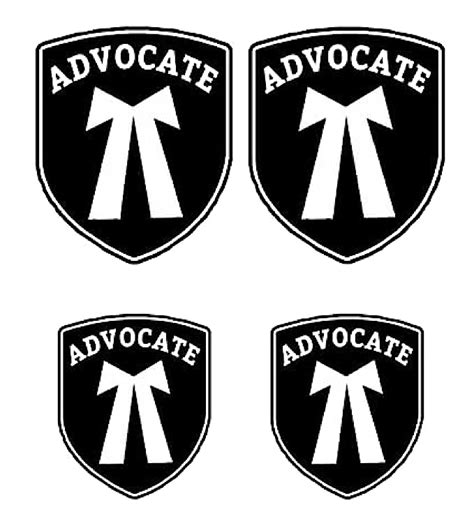 Advocate Logo Pack Of 4 4×5 And 5×6 Inch Advocate Or Lawyer Logo