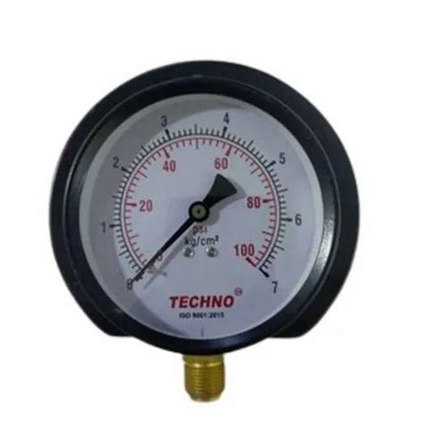 4 Inch 100 Mm Brass Gas Pressure Gauge 0 To 25 Bar0 To 400 Psi At