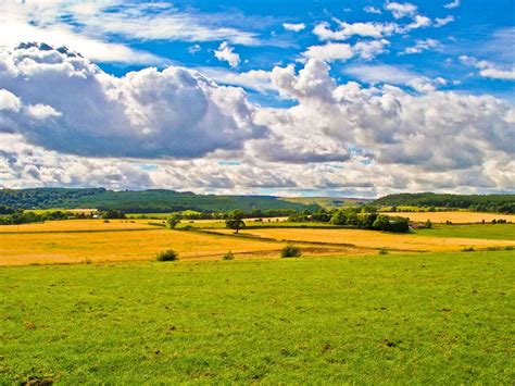 Landscape Agriculture Green Scotland Pot Of Gold Summer Photo