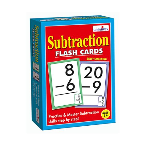 Subtraction Flash Card Creative Educational Aids