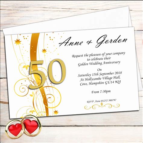 Creating The Perfect Invitation Card For Your Golden Wedding