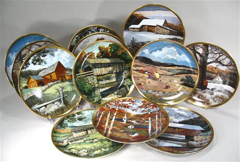 Igavel Auctions 12 Danbury Mint Porcelain Collector Plates By Eric