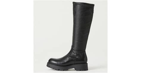 Vagabond Shoemakers Cosmo 20 Leather Knee High Boots In Black Lyst