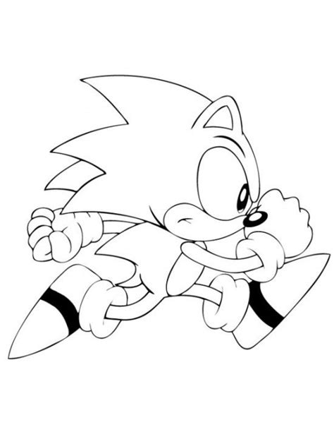 Free printable sonic the hedgehog coloring pages for kids. Sonic The Hedgehog Running Coloring Page | Coloring books ...