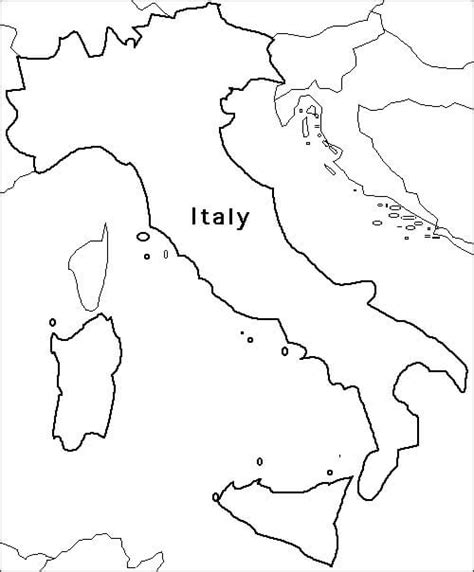 Mappa Facile Dell Italia Da Colorare Scarica Stampa O Colora Subito