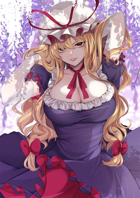 Yakumo Yukari Touhou Drawn By Momendoufu Danbooru