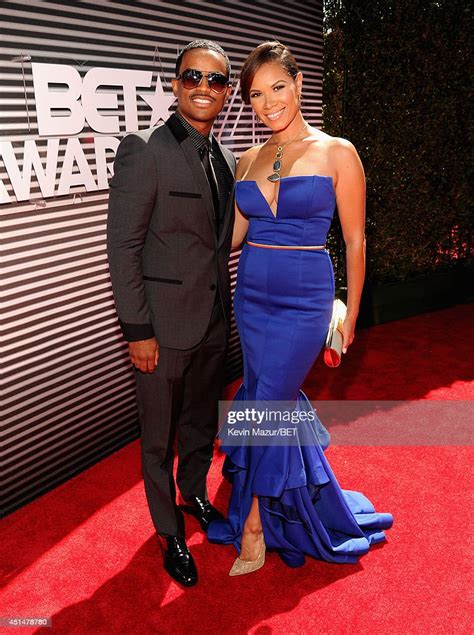 Actor Larenz Tate And Tomasina Parrott Attend The Bet Awards 14 At
