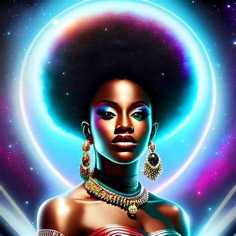 Empowerment Black Woman Queen Melanin Outerspace Etsy