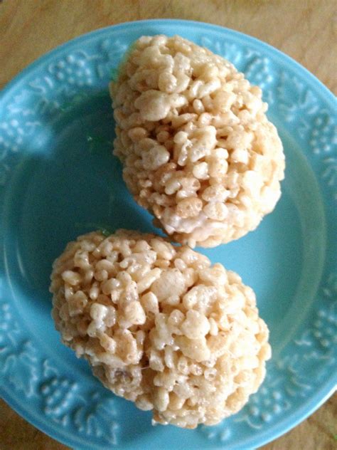 It is quick to make for a week night dinner if you have the boiled eggs ready. Rice Krispie Treat Eggs - Creative Homemaking