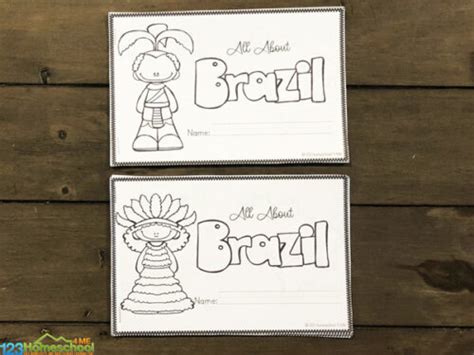 🦜 Free Brazil For Kids Printable Reader Book Color Read And Learn