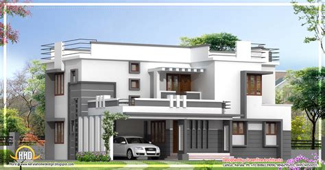 Contemporary 2 Storied Kerala Home Design 2400 Sq Ft Kerala Home